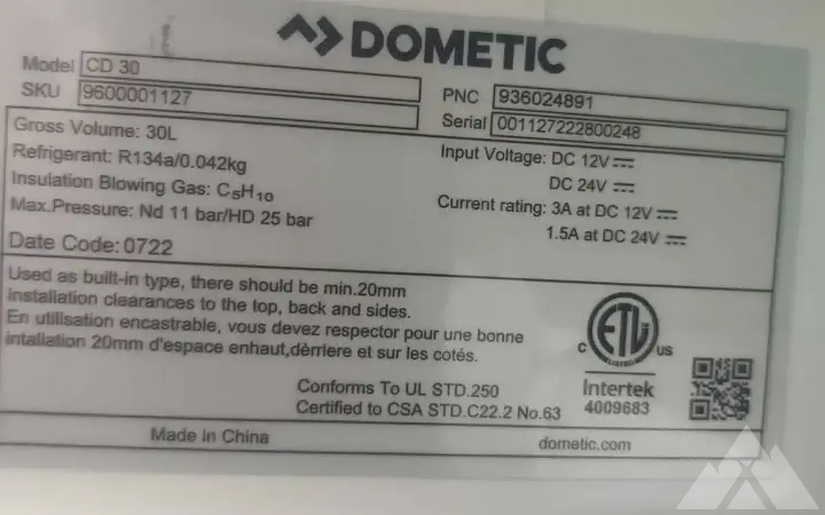 NEW Dometic CD30 Drawer Fridge 12V — new coolers & fridges for sale (photo 4) — photo 4