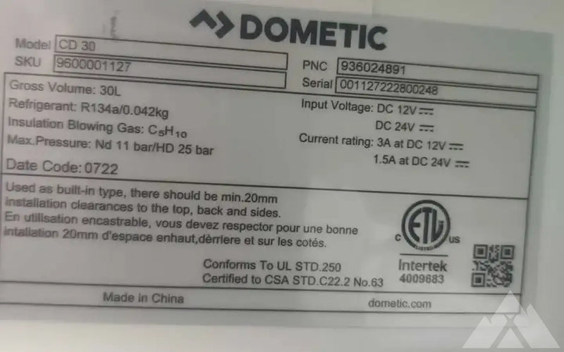 NEW Dometic CD30 Drawer Fridge 12V — new coolers & fridges for sale (photo 4) — photo 4