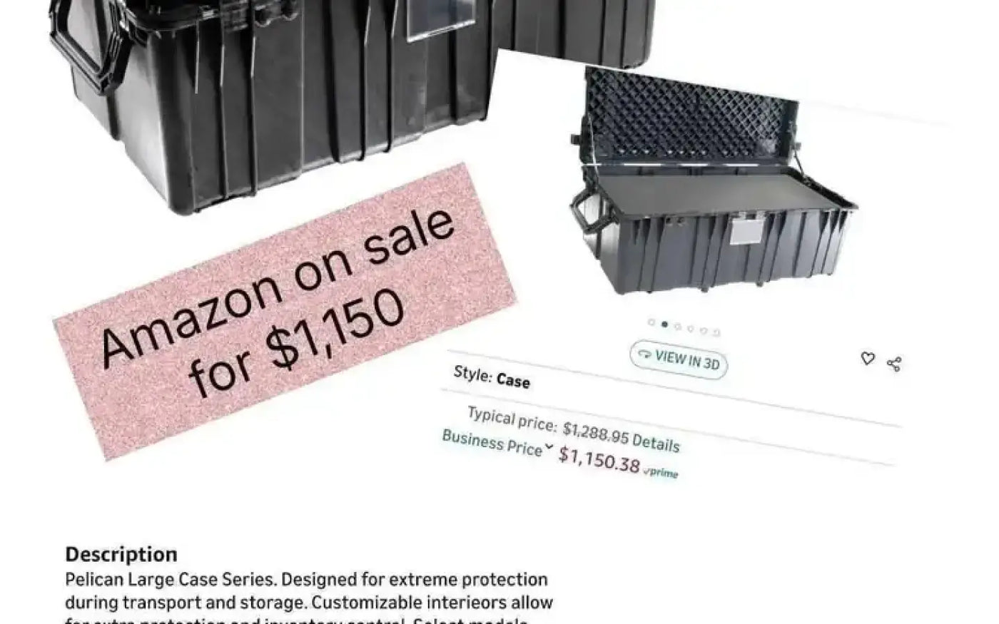 NEW Huge Pelican 0550 Watertight Storage Case. — new cases & cargo boxes for sale (photo 7) — photo 7