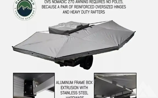 New Overland Universal Passenger Side 270° Nomadic — new camp awnings for sale