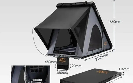 NEW! SUV-Truck Rooftop Hard Shell Tent Fits 2-3 — used rooftop tents for sale (photo 2)
