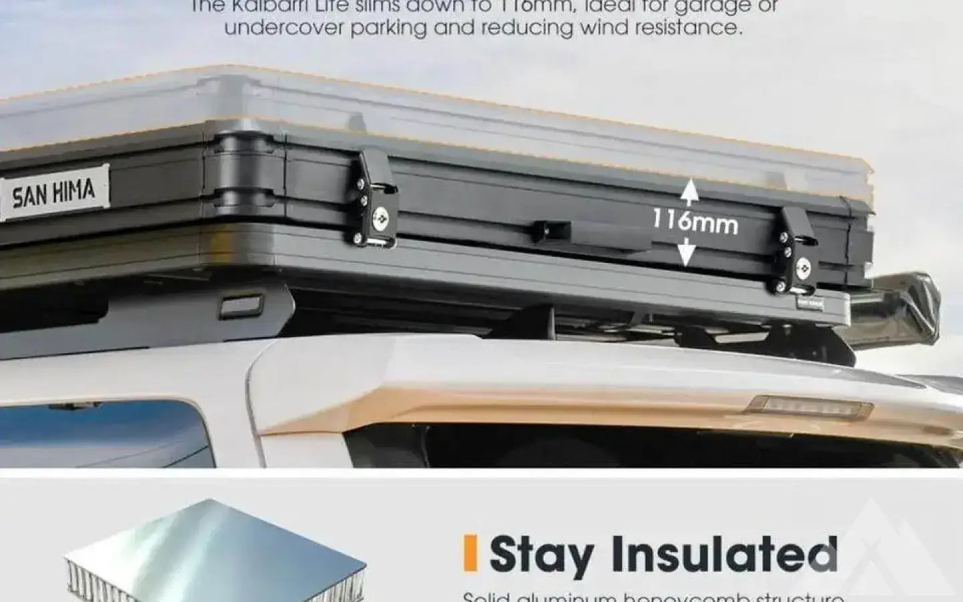 NEW! SUV-Truck Rooftop Hard Shell Tent Fits 2-3 — used rooftop tents for sale (photo 3)