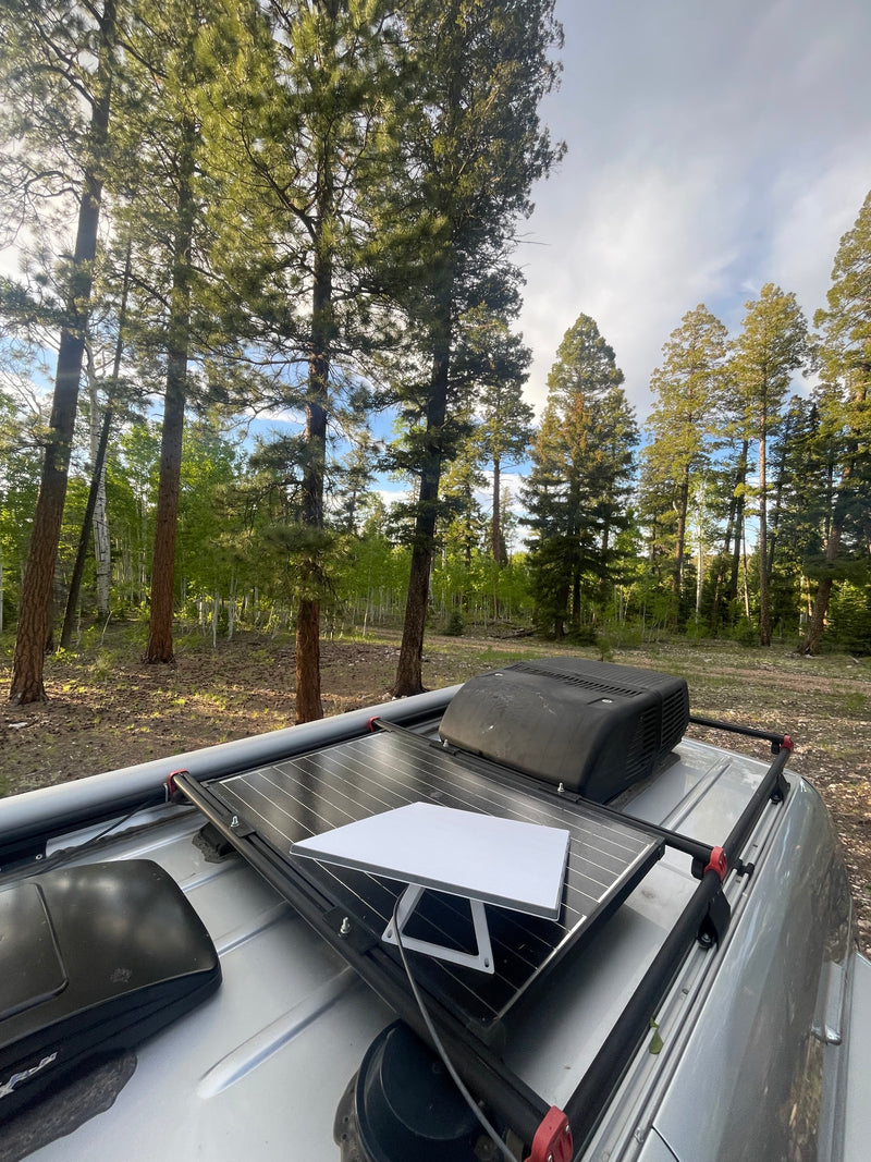 Rooftop solar & Starlink on an RV rental, enabling off-grid adventures in the forest. — photo 17