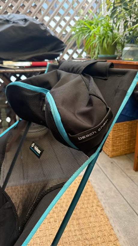 Helinox portable camping chair black and blue in Manhattan Beach, CA (photo 4)