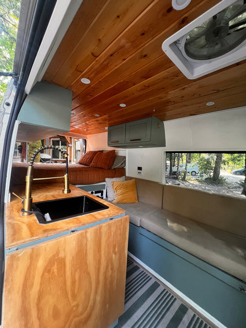 Chloe the Promaster with extra bed overland rental