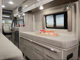  with driver's cabin visible.|Inside a well-appointed rv rental