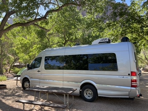 Sylvia the Solar Sprinter  | Off-Grid Luxury Camper Van overland rental