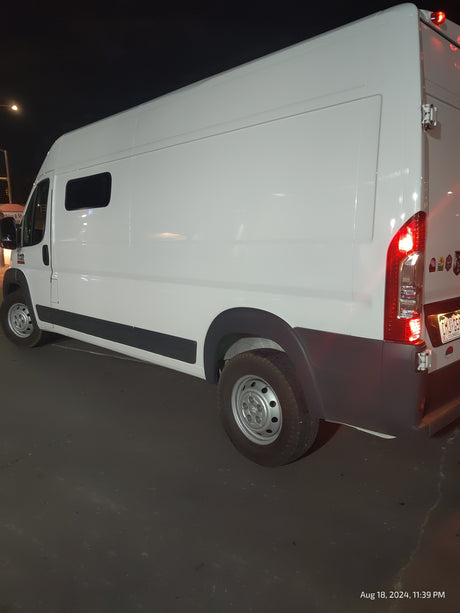 By Denver International Airport, a heated cabin on wheels
