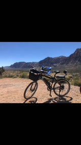 Adventure awaits! E-bike ready for desert mountain trails, ideal with your RV rental.