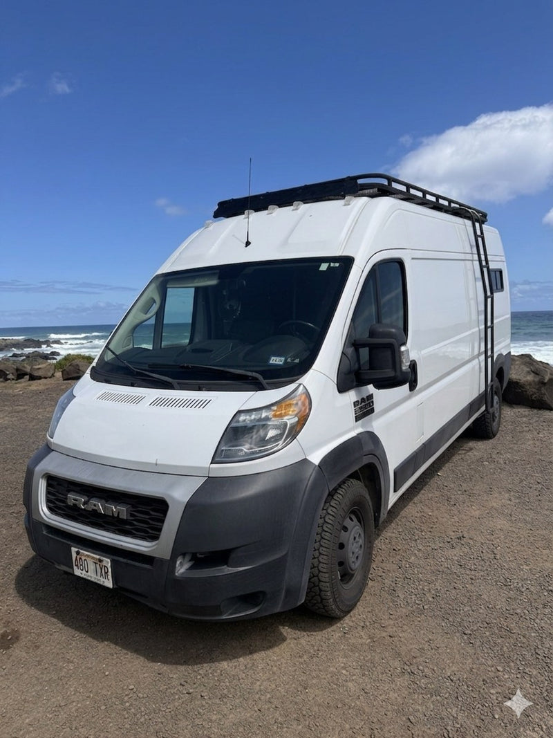 A white Ram ProMaster rv rental van — photo 1