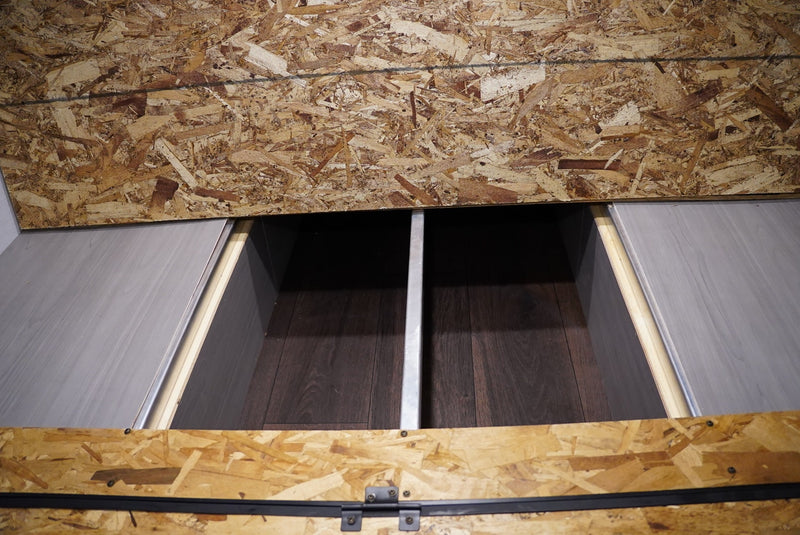  ready for your trip.|Compact RV rental interior featuring a comfy bench — photo 5