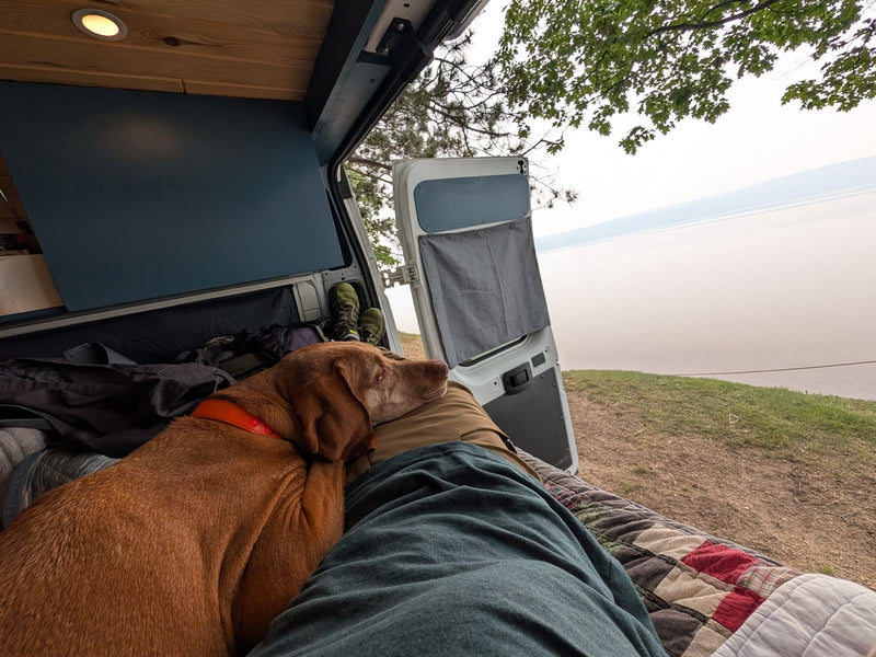  and comfortable seating for mobile living.|RV rental breakfast: Bacon — photo 4