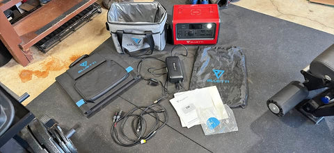 BLUETTI EB70S Portable Power Station with Solar Panel and Carrying Case