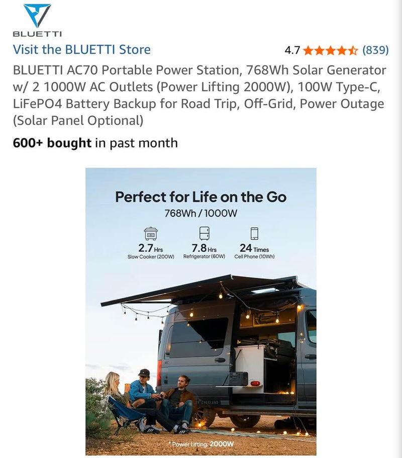 Bluetti Power Pack in Woodland, WA (photo 4) — photo 4