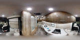 Inside this modern RV rental: sleek kitchen, cozy living space, and organized cabin for comfortable journeys.