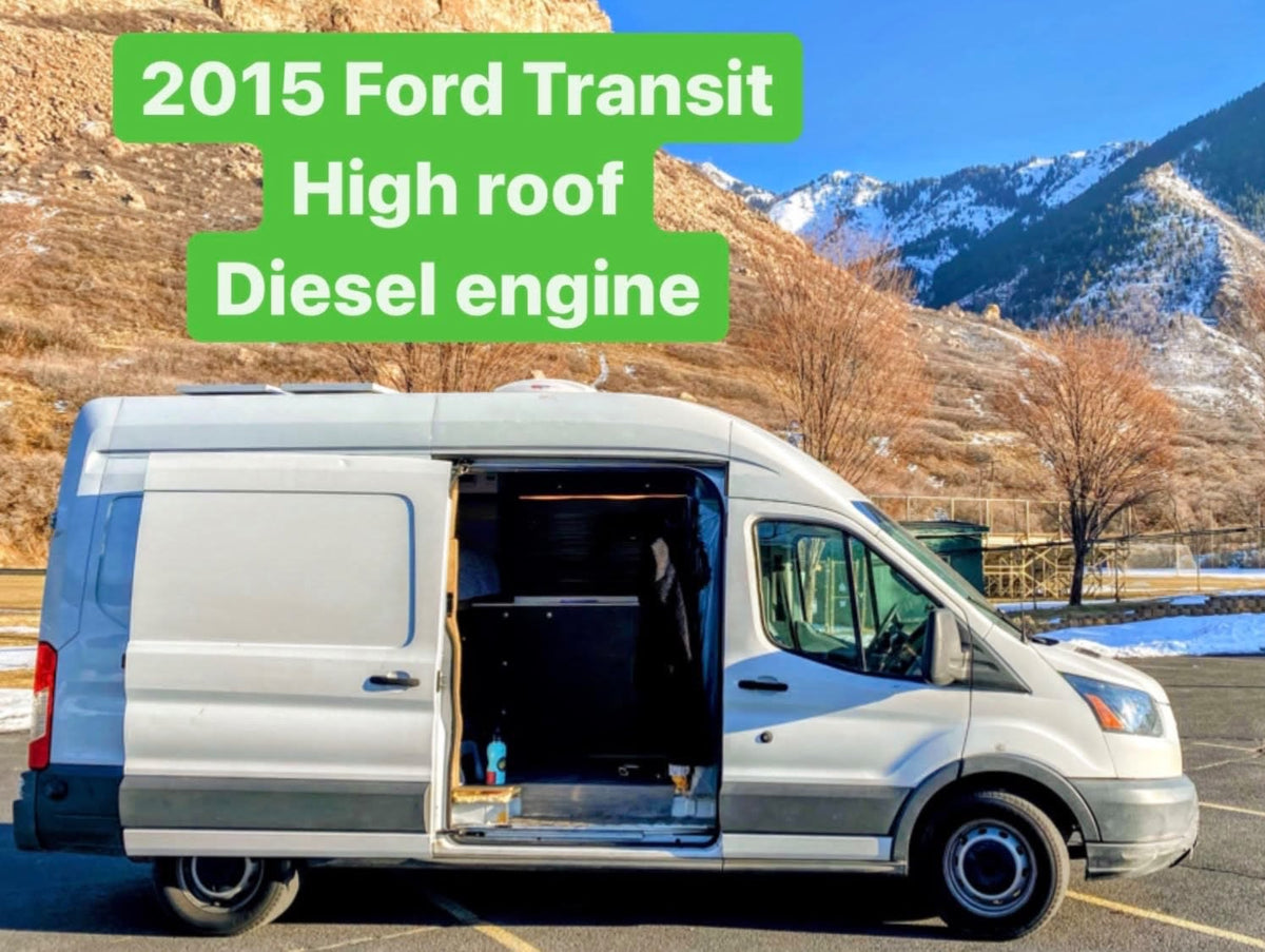 White 2015 Ford Transit high roof diesel van