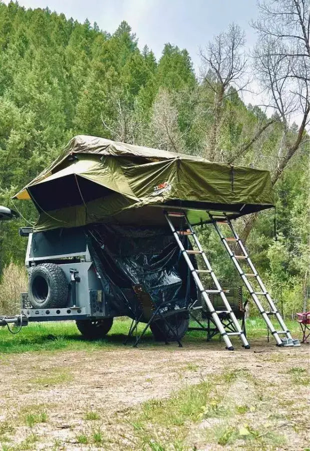 Off-road atv trailer w/ Rooftop tent — used overland trailer for sale in Rigby, ID (photo 5) — photo 5