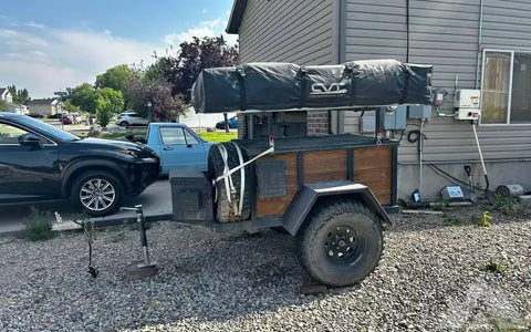 Off road expedition trailer with Roof top tent