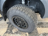 Rugged BFGoodrich tire & Agile Offroad suspension on an RV rental, ready for adventure.