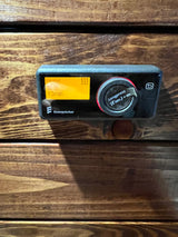 This Eberspächer heater control panel, ideal for an RV rental, shows 'Heater' and '13min' on its display. Long-press the dial to turn on.