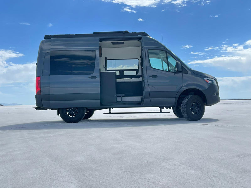 This modern dark gray camper van — photo 1