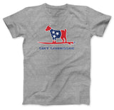 Gray t-shirt with a Tennessee flag goat surfing graphic. Perfect apparel for your next RV rental adventure.