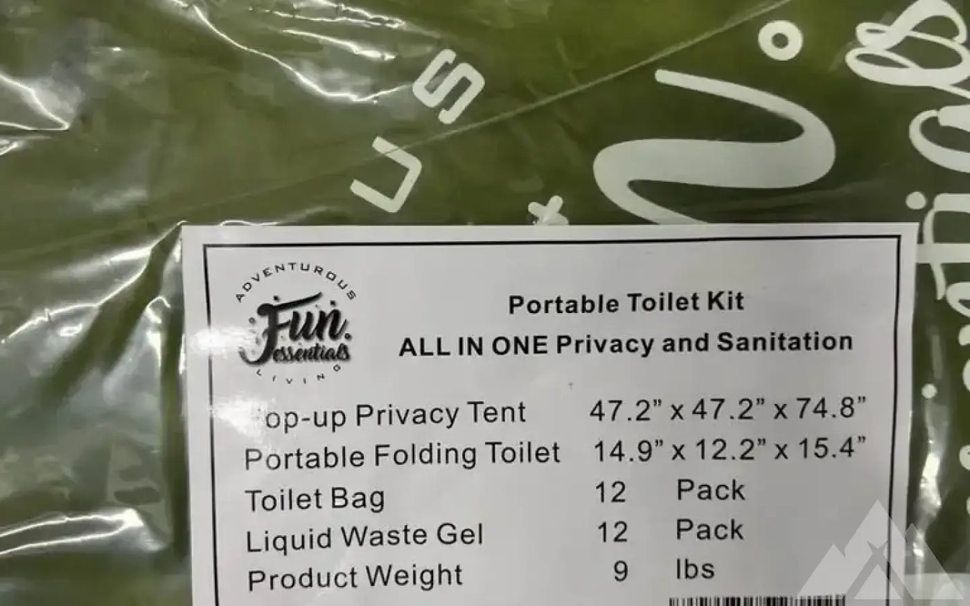 Outdoor Portable Toilet Kit by Fun Essentials — new showers & toilets for sale (photo 2) — photo 2