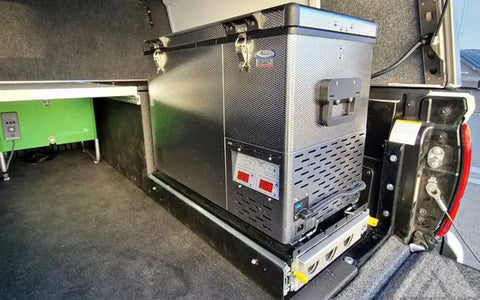 Overland fridge and stove slide