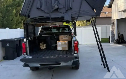 Overland set up - roof top tent, annex, and rack