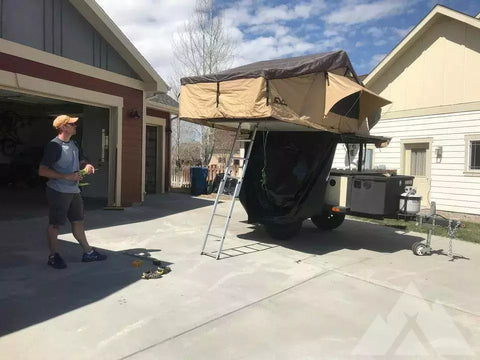Overland trailer and Rooftop Tent