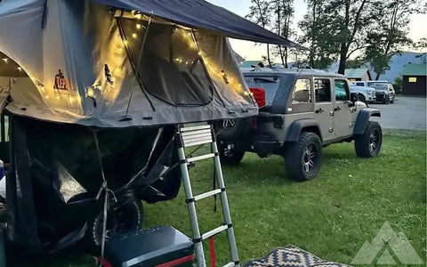 Overland trailer w/roof top tent
