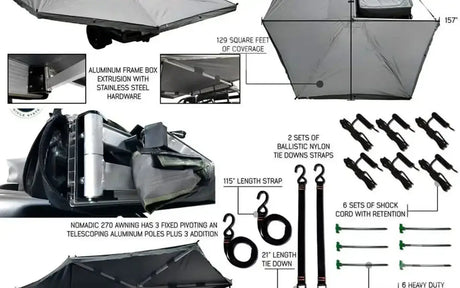 Overlanding vehicle Systems 270 Awning — new camp awnings for sale (photo 2)