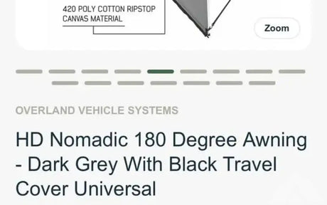 OVS 180 degree awning — used camp awnings for sale (photo 3)