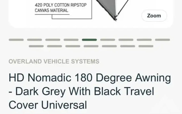 OVS 180 degree awning — photo 3