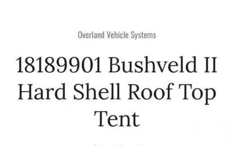 OVS Bushveld 2 Roof Top Tent — used rooftop tents for sale (photo 5) — photo 5