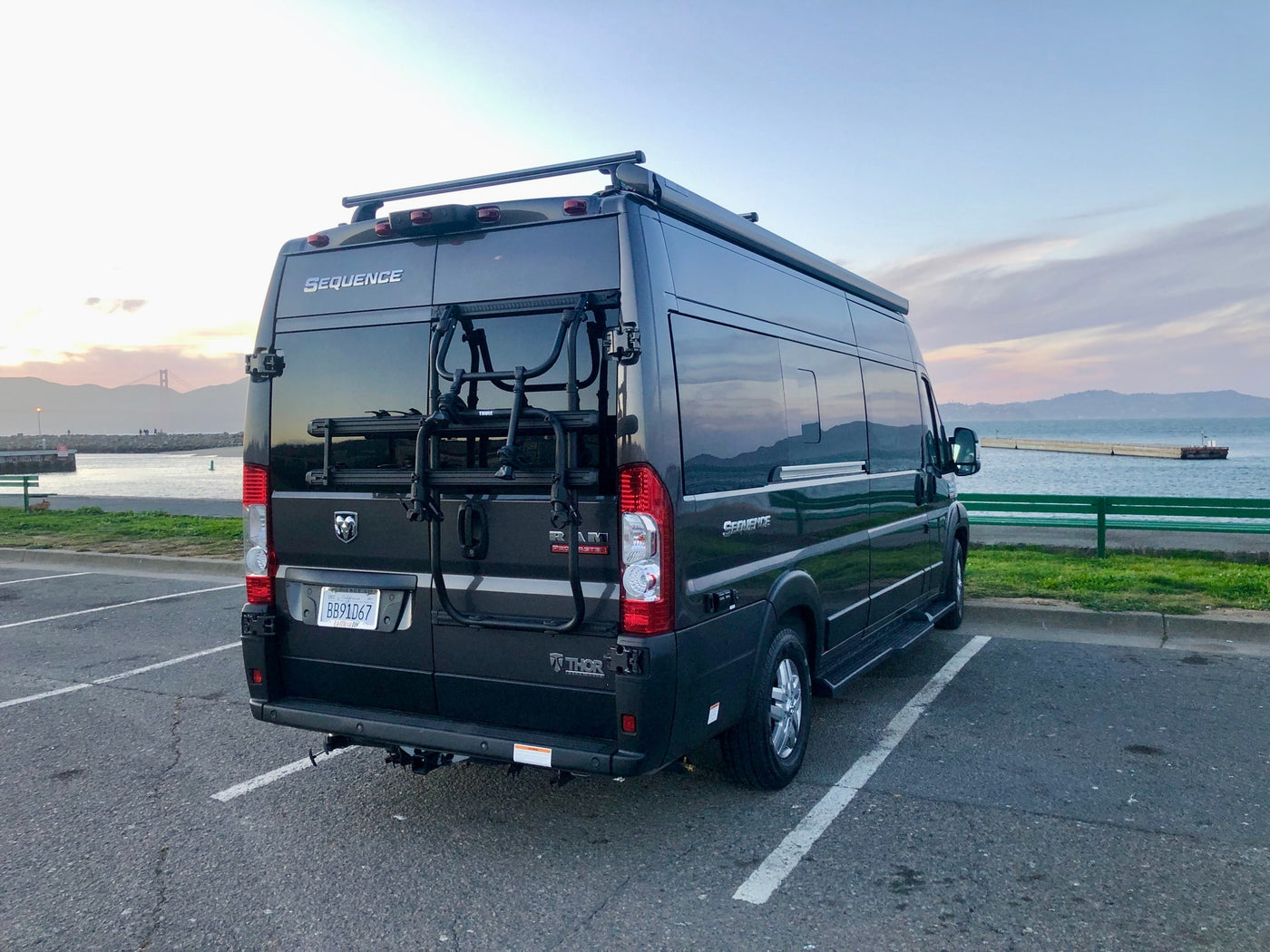 Thor Sequence RV rental by San Francisco Bay, Golden Gate Bridge beyond. Ready for adventure! — photo 2