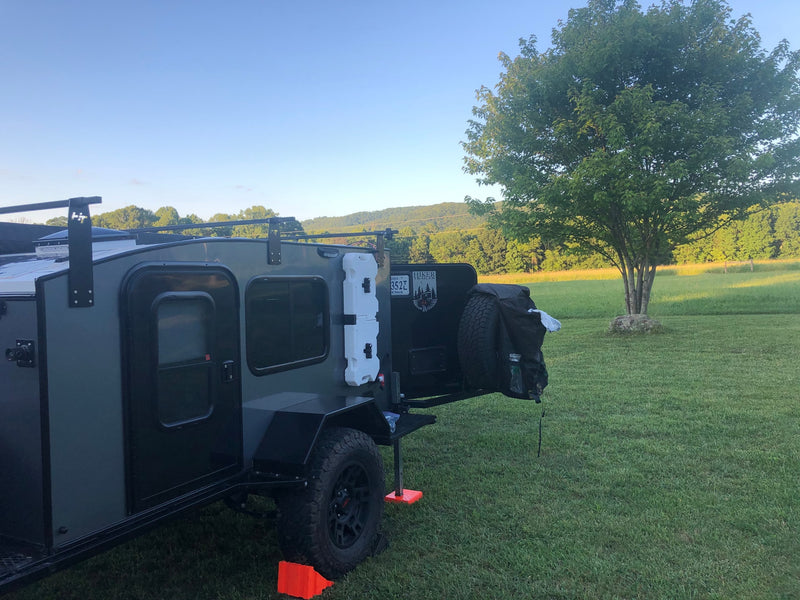  perfect for camping.|Camping trailer setup featuring a Hiker Trailer — photo 5