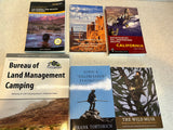 Six outdoor adventure guides for the Western US, covering camping, hot springs, and ski routes, perfect for an RV rental trip.