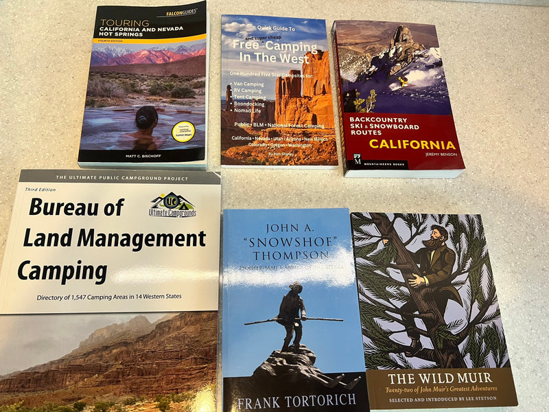 Six outdoor adventure guides for the Western US, covering camping, hot springs, and ski routes, perfect for an RV rental trip. — photo 17