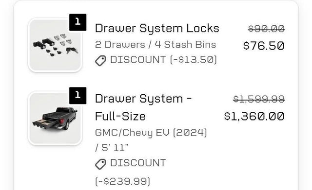 Decked drawer system for Chevy Silverado EV in Surprise, AZ (photo 1)