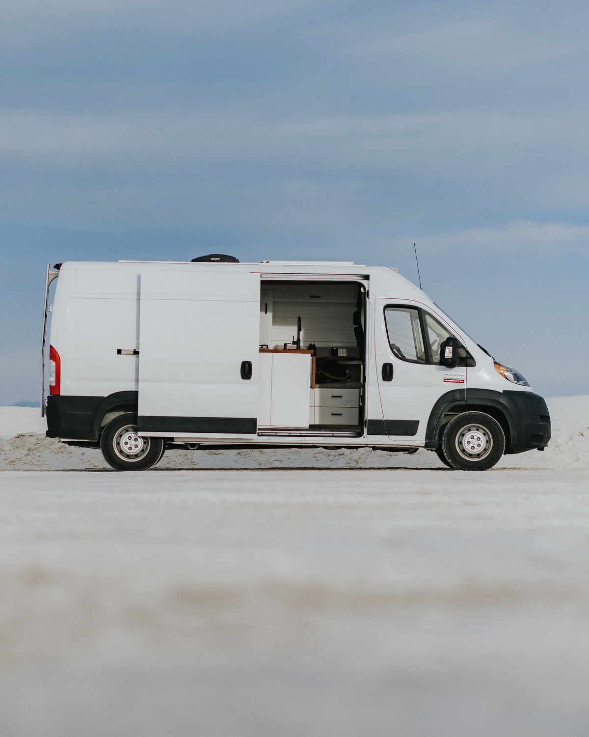 White camper van