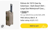 Pelican 1615 Air Brown Case — used cases & cargo boxes for sale (photo 5)