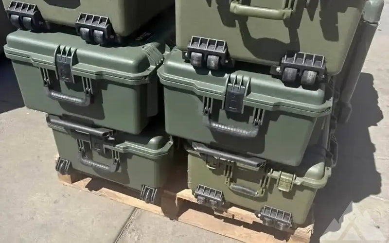 PELICAN 1650 CASES – MIL-SPEC MONSTERS IN OD GREEN — used cases & cargo boxes for sale — photo 1
