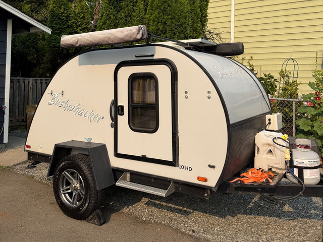 Explore with this Bushwhacker 10 HD teardrop travel trailer