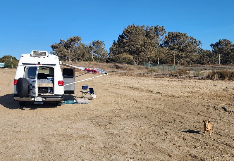  perfect for a nature getaway.|RV rental adventure: woman by campfire — photo 5