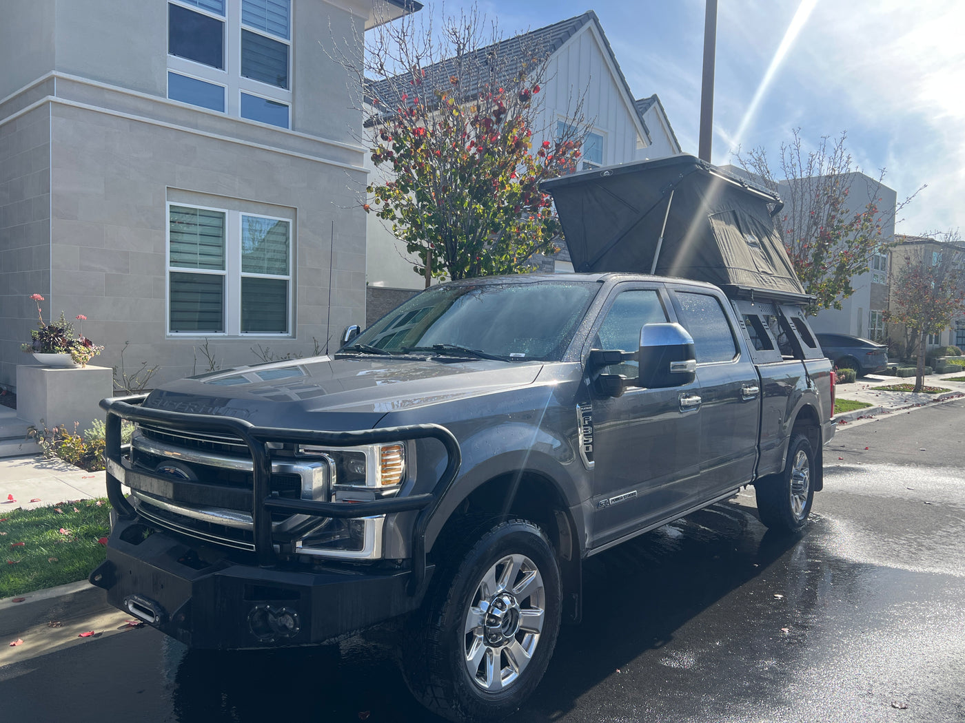 F350 Platinum with rooftop tent — photo 2