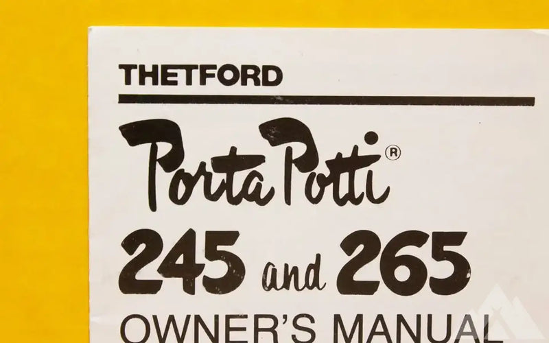 Porta Potti & Tota Toilet Owners Manuals - 4 p — used showers & toilets for sale — photo 1