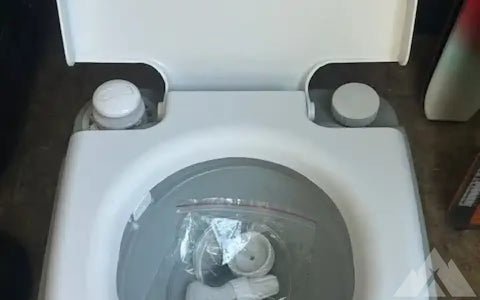 Portable camping toilet