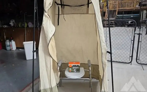 Portable toilet/shower