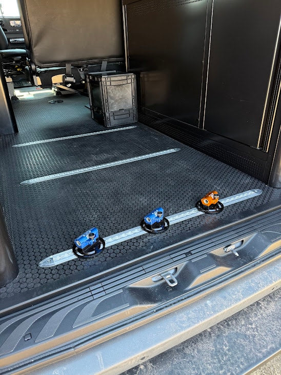  and organized cooking essentials for road trips.|Inside an rv rental van conversion: flexible seating — photo 15